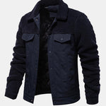 Quilted Lined Teddy Spliced Jacket