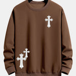 Cross Print Relax Fit Sweatshirt