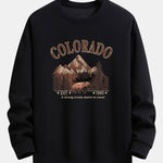 Colorado Bear Print Relax Fit Sweatshirt
