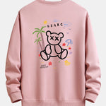 Bear On Vacation Print Relax Fit Sweatshirt