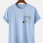 Astronaut Space Pocket Print T-Shirt