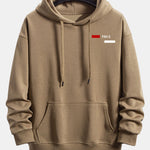 Paris Stripe Print Relax Fit Hoodie
