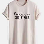 Regular Fit Christmas Print Cotton T-Shirt