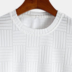 Muscle Fit Striped jacquard towelling T-shirt