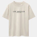 Los Angeles Print Drop Shoulder Oversize T-Shirt