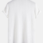 Knitted Rhombus Geometric Jacquard Polo