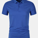 Solid Mesh Polo Shirt