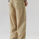 Elastic Waist Parachute Pants