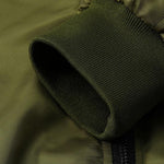Quilted Lined Bomber Jacket With Faux Fur Collar
