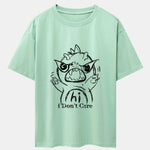 Cartoon Dinosaur Print Drop Shoulder Oversize T-Shirt