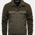 Quilted Lined Teddy Spliced Jacket