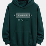 Los Angeles Checkered Print Relax Fit Hoodie