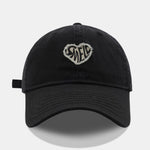 Heart-Shaped Patch Baseball Cap