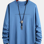 Long Sleeve Freedom Print Cotton T-Shirt