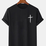 Cross Print T-Shirt