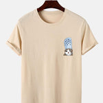 Crying Cat in a Croc Print T-Shirt