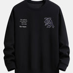 Los Angeles Slogan Print Relax Fit Sweatshirt