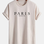 Regular Fit Paris Slogan Cotton T-Shirt