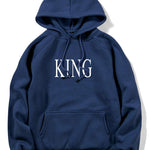 King Print Hoodie & Crown Print Jogger Pants