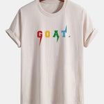 Regular Fit Goat Print Cotton T-Shirt