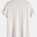Knitted Geometric Jacquard Polo