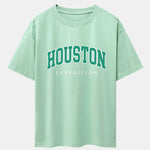 Houston Print Drop Shoulder Oversize T-Shirt