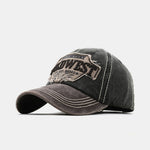 Wild West Embroidery Washed Distressed Baseball Cap