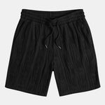 Wave Textured Button Up Shirt & Shorts