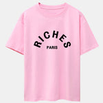 Riches Paris Print Oversize T-Shirt