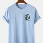 Hawaii Island Palm Tree Print T-Shirt