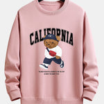 California Fashion Bear Print Relax Fit Sweatshirt