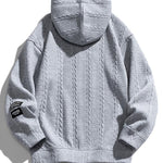 Relax Fit Wheat Jacquard Hoodie