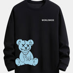 Worldwide Bear Print Relax Fit Sweatshirt
