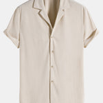 Short Sleeve Corduroy Revere Shirt & Corduroy Shorts