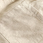Linen Look Short Sleeve Stand Collar Shirt & Linen Cotton Blend Drawstring Shorts