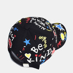 Hip Hop Graffiti Sun Slogan Pattern Baseball Cap