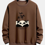 Bamboo Panda Print Relax Fit Sweatshirt