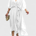 Nada | Elegant V Neck Dress