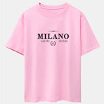 Milano Print Drop Shoulder Oversize T-Shirt
