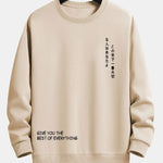 Japanese Slogan Print Relax Fit Sweatshirt