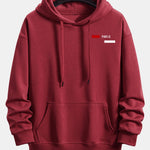 Paris Stripe Print Relax Fit Hoodie