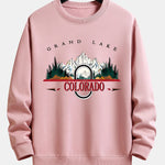 Colorado Mountain Print Relax Fit Sweatshirt