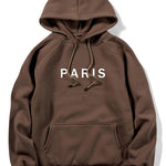 Paris Print Raglan Hoodie