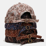 Vintage Paisley Print Brimless Hat