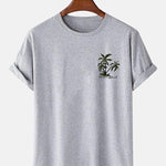 Hawaii Island Palm Tree Print T-Shirt