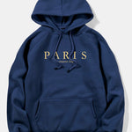 Paris Slogan Print Hoodie