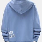 Smiley Graffiti Print Hoodie