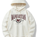 Manhattan Varsity Print Cotton Blend Hoodie & Jogger Pants