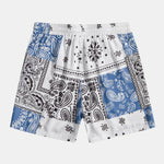 Paisley Print Drawstring Shorts #Random Pattern Design#