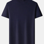 Short Sleeve Muscle Fit Mock Neck Sweater